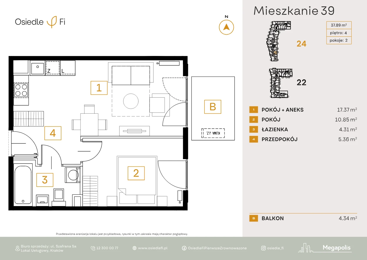 Rzut mieszkania 39