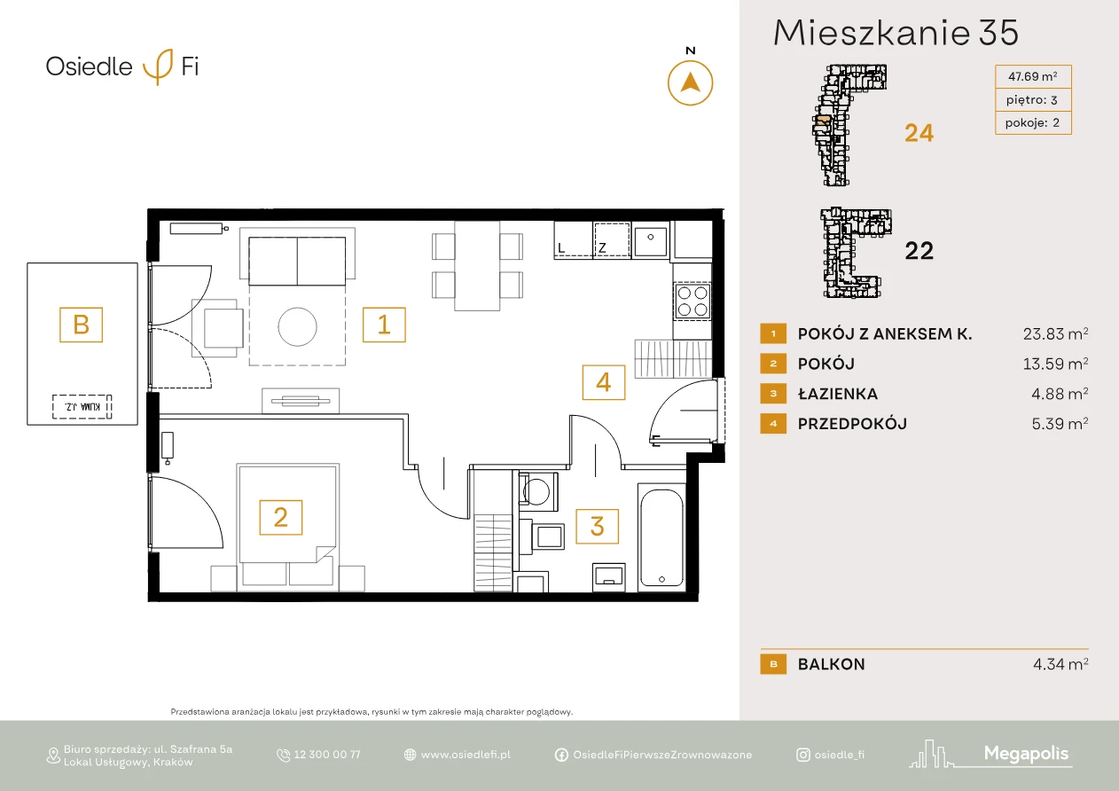 Rzut mieszkania 35