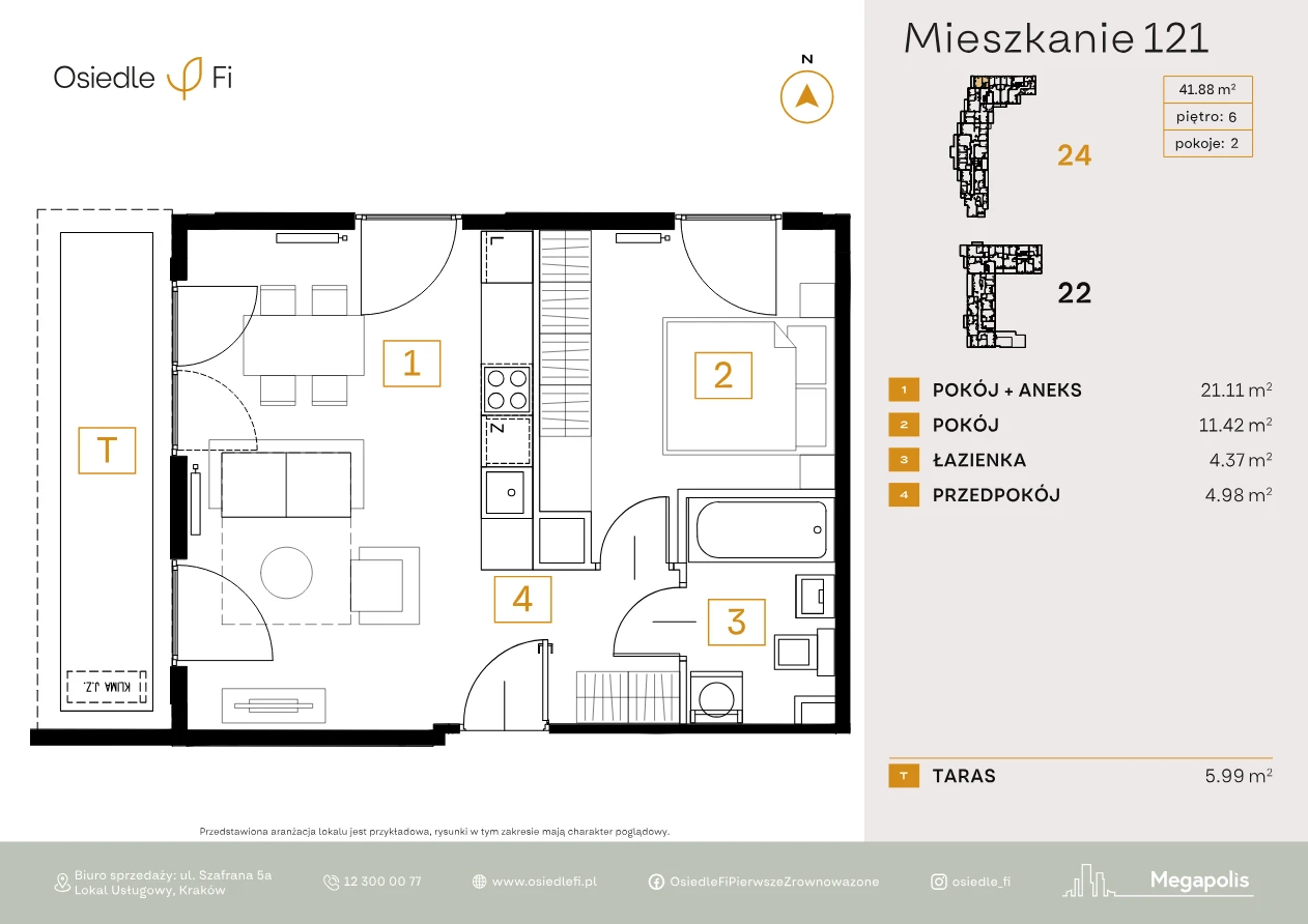Rzut mieszkania 121