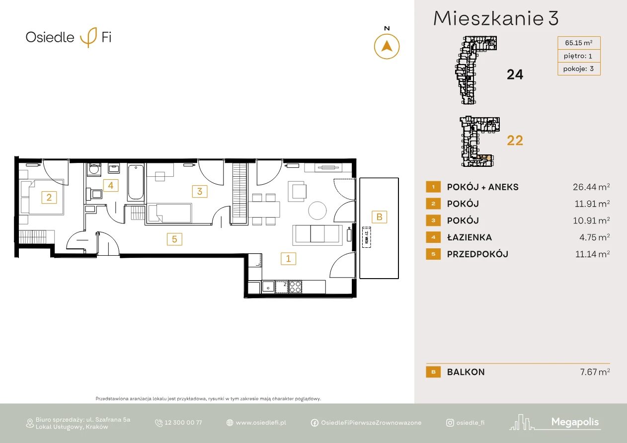 Rzut mieszkania 3
