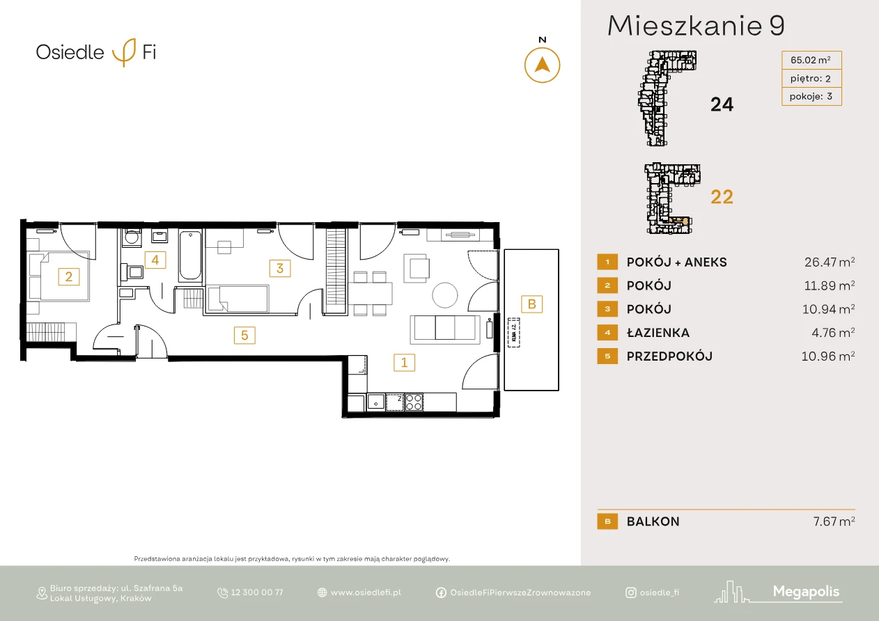 Rzut mieszkania 9