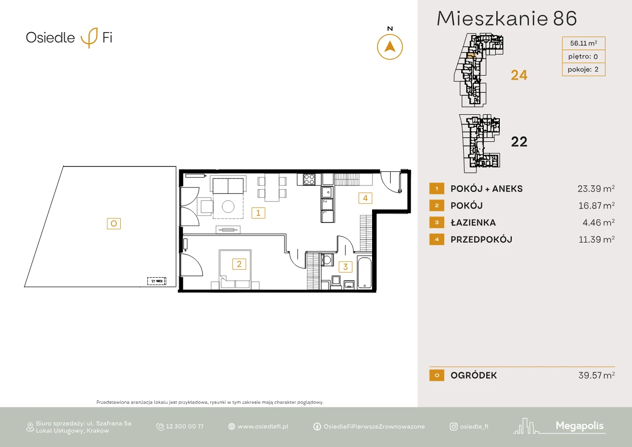 Rzut mieszkania 86