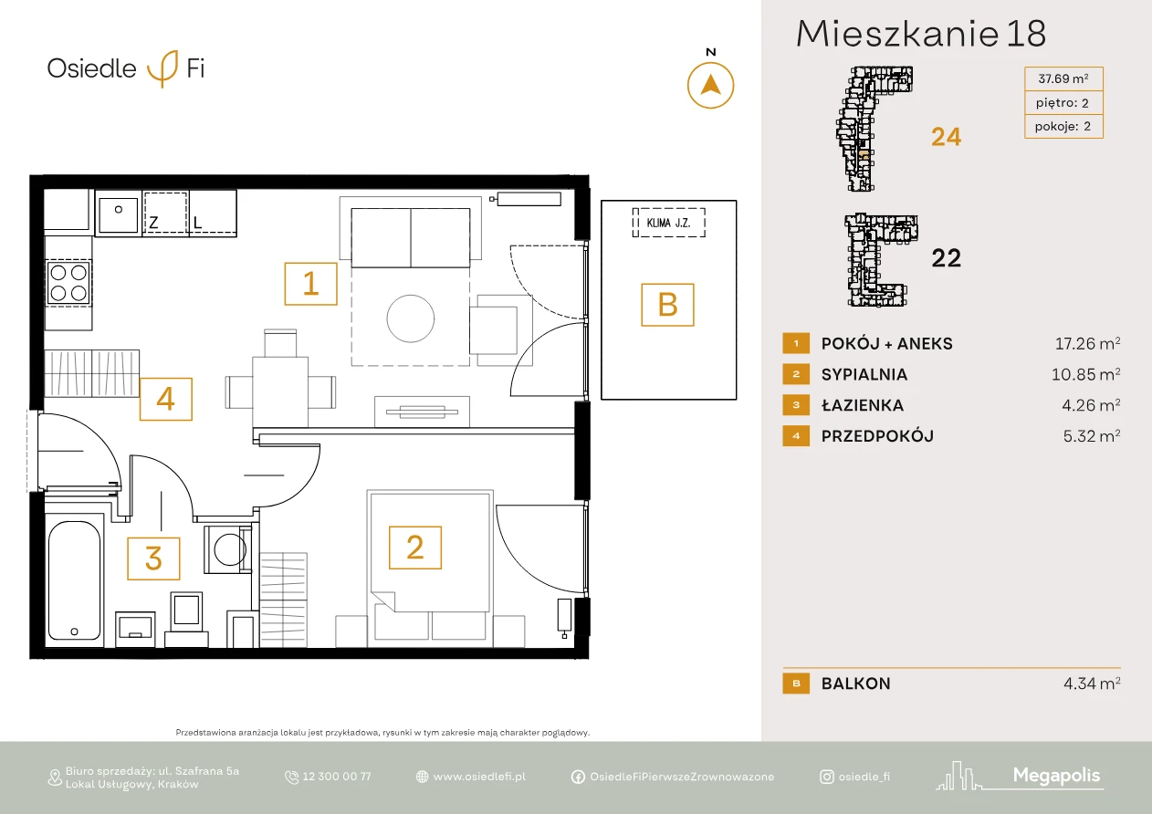 Rzut mieszkania 18