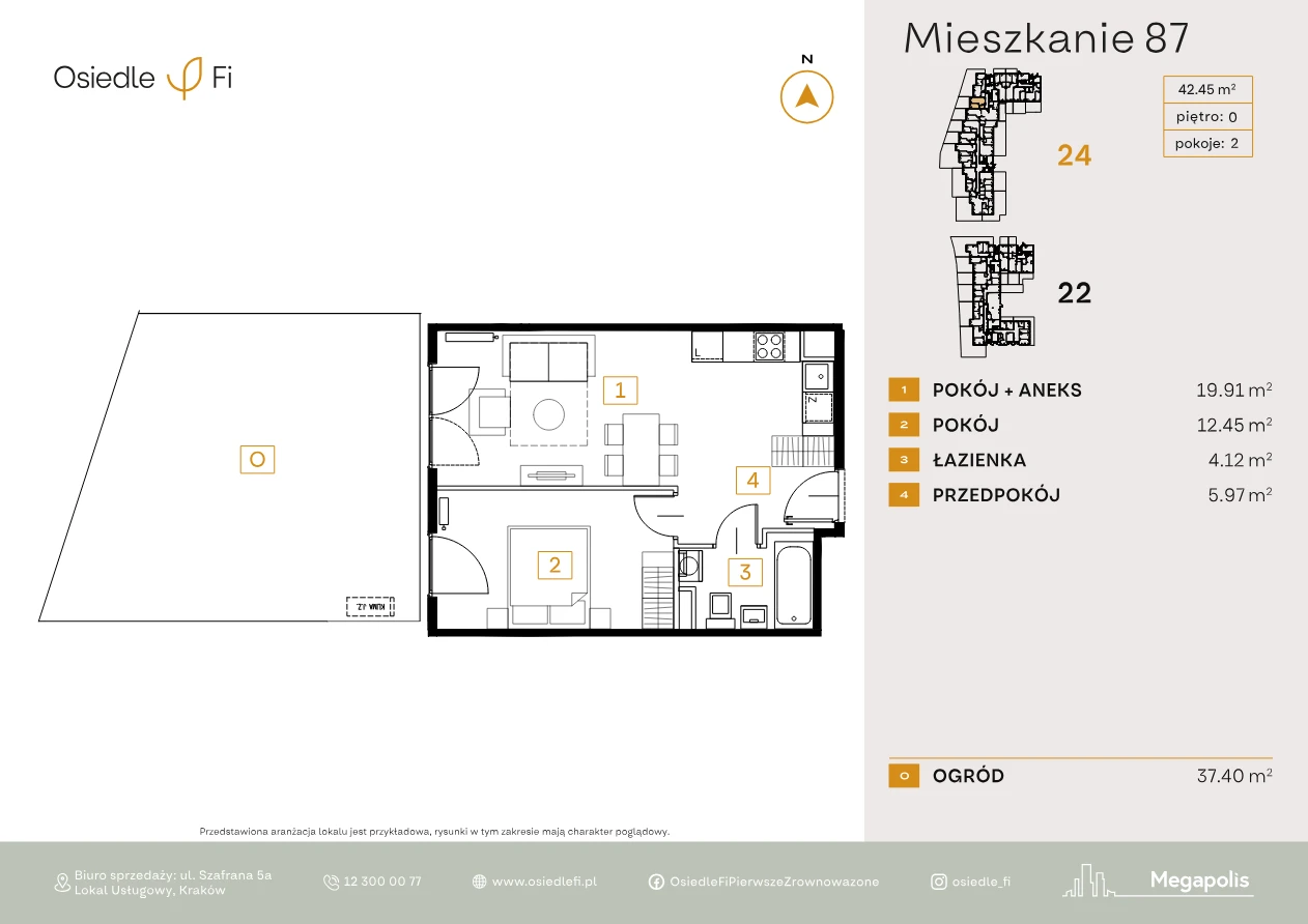 Rzut mieszkania 87
