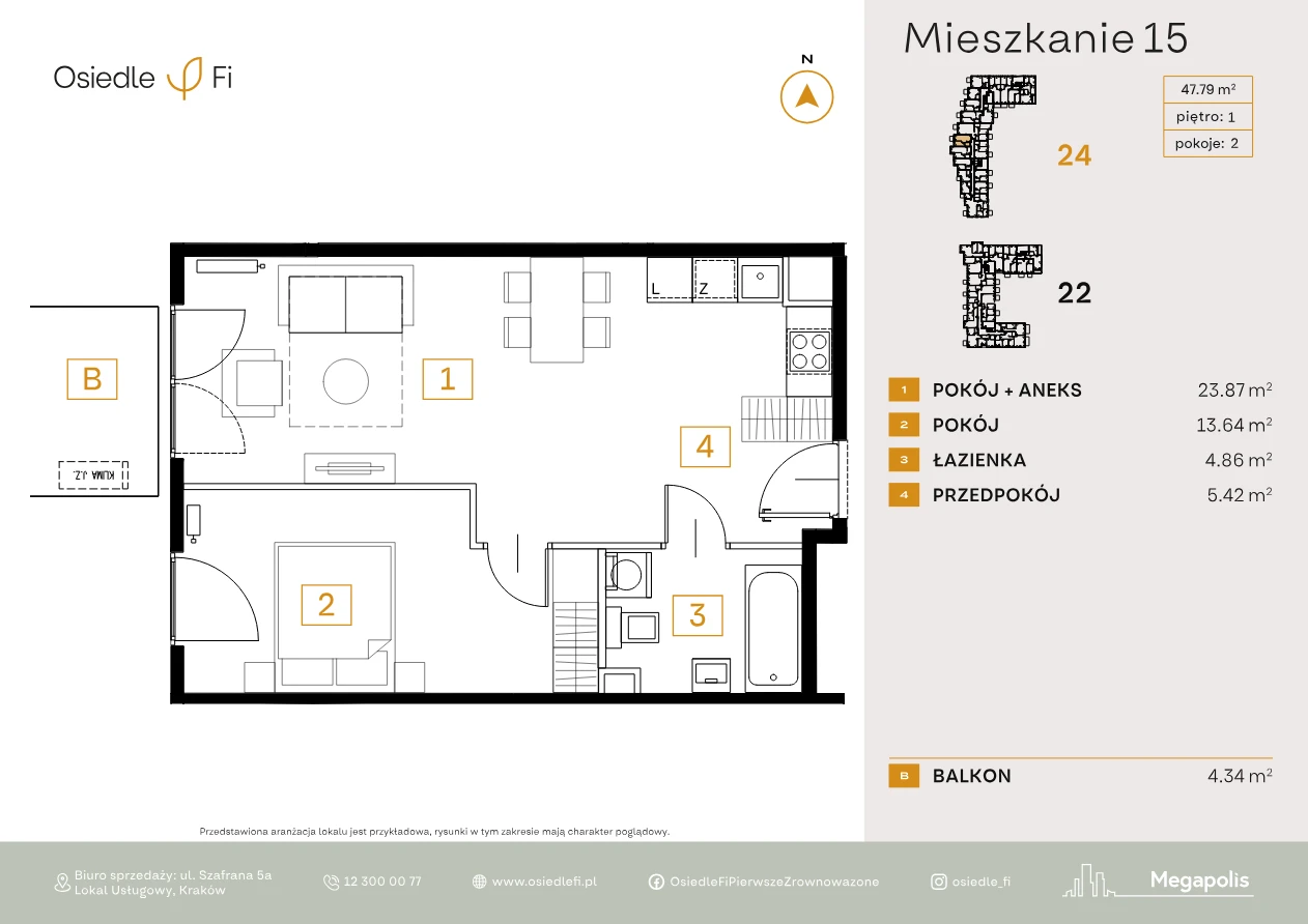 Rzut mieszkania 15