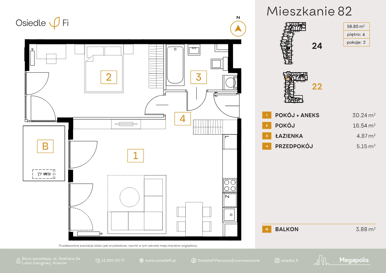 Rzut mieszkania 82