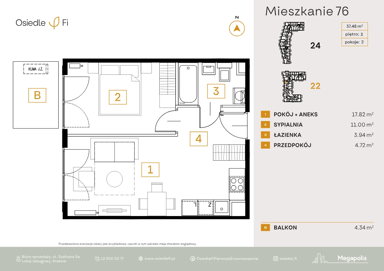 Rzut mieszkania 76