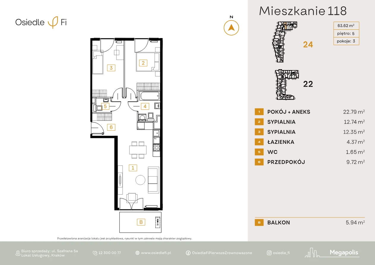 Rzut mieszkania 118