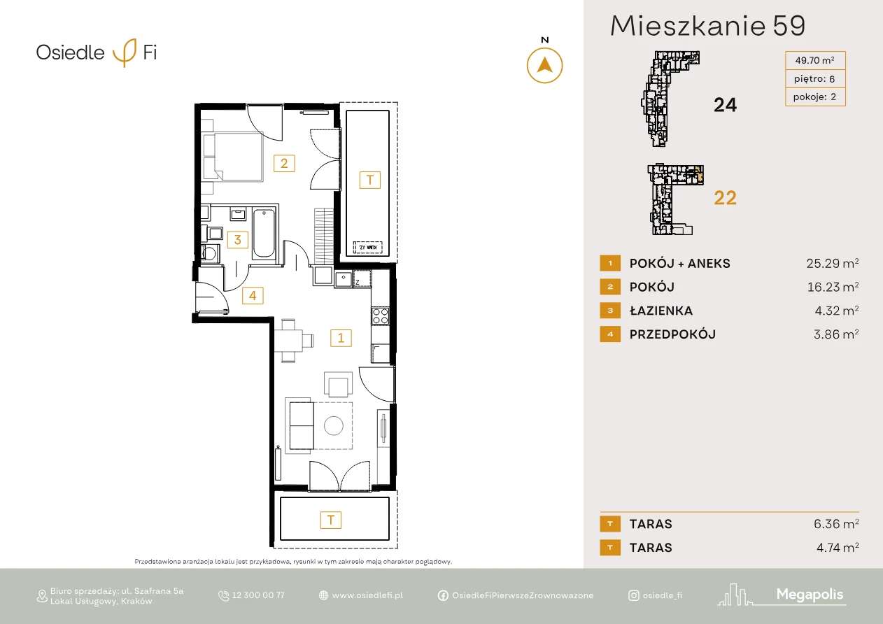 Rzut mieszkania 59