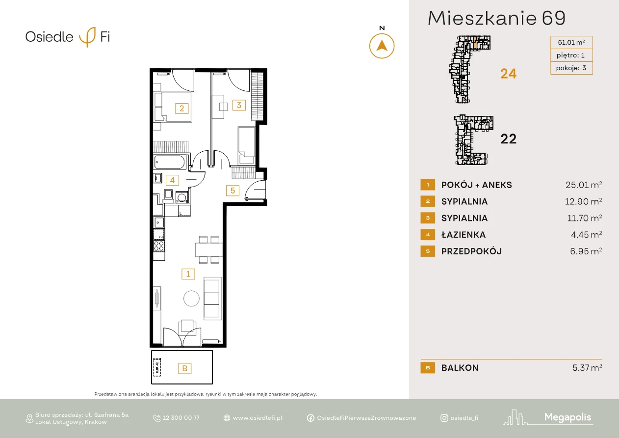 Rzut mieszkania 69