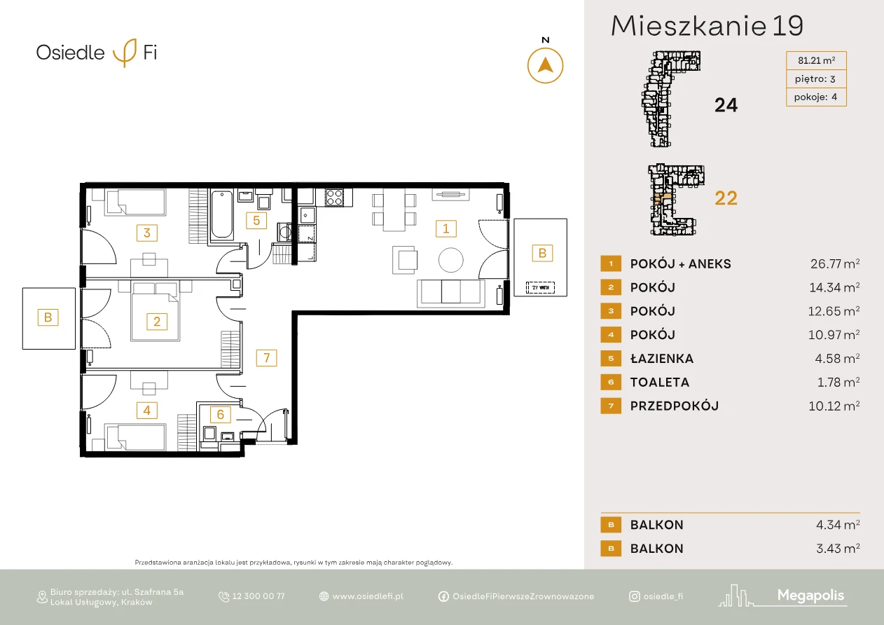 Rzut mieszkania 19