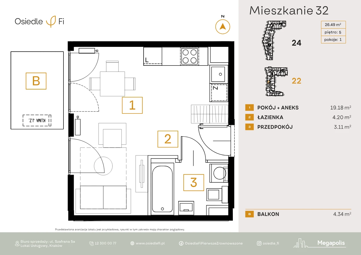 Rzut mieszkania 32