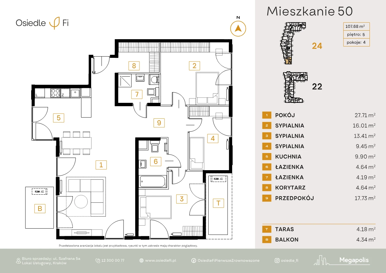 Rzut mieszkania 50