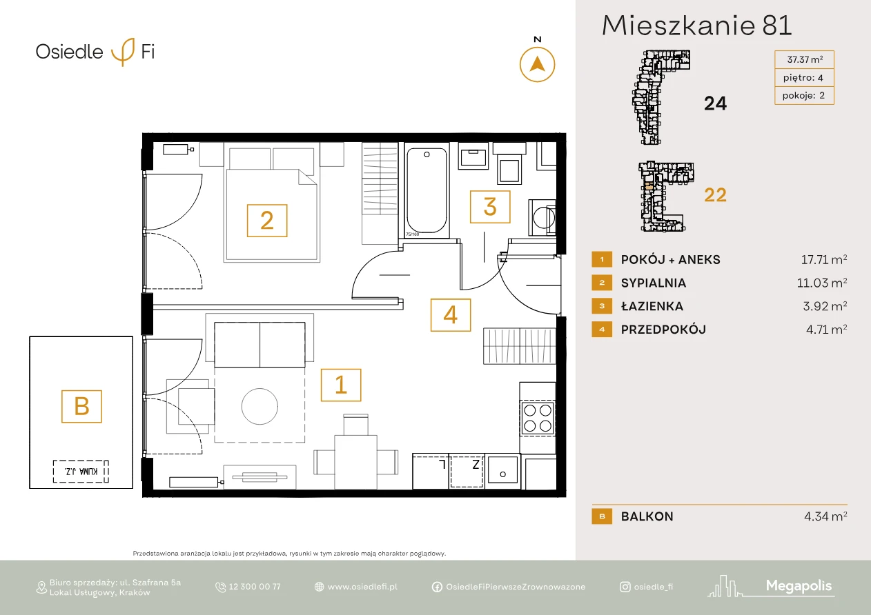 Rzut mieszkania 81