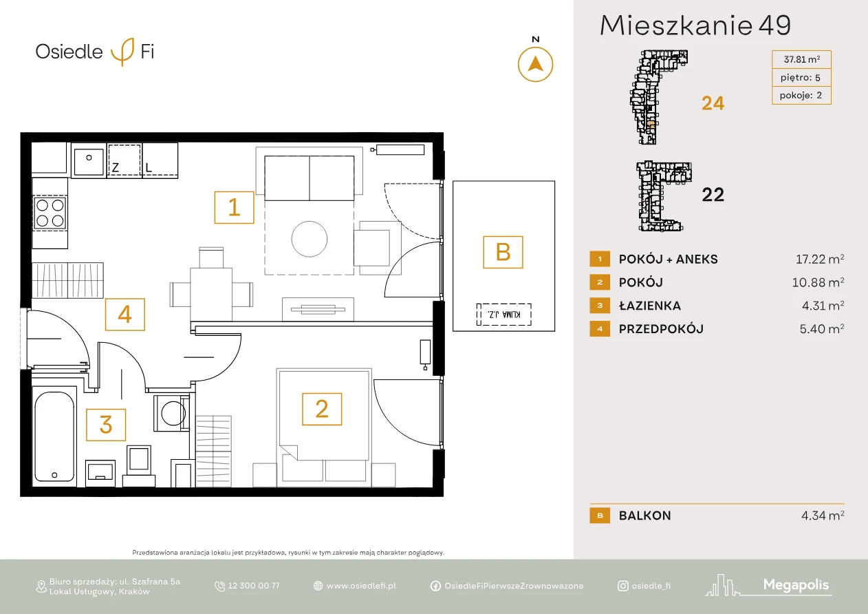 Rzut mieszkania 49