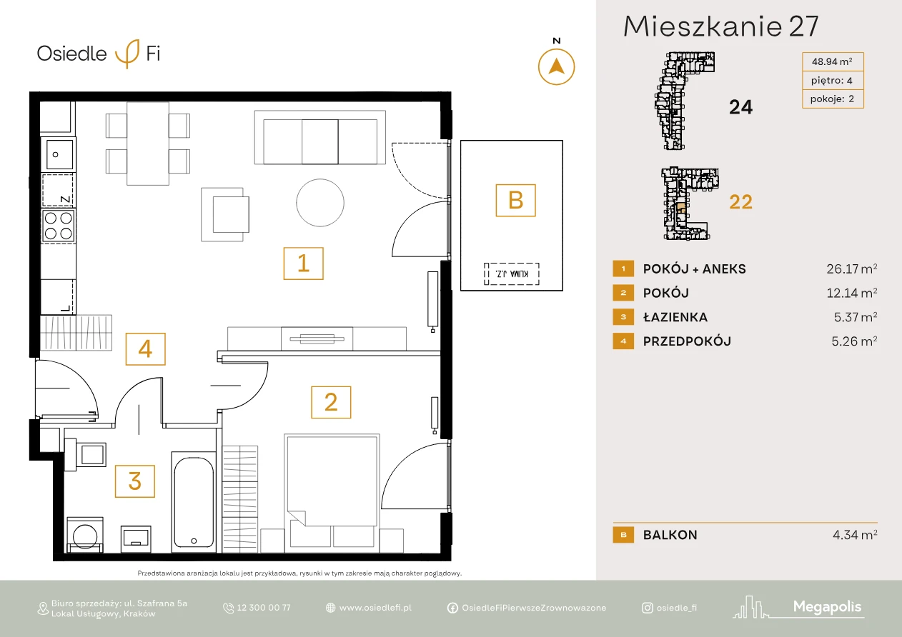 Rzut mieszkania 27