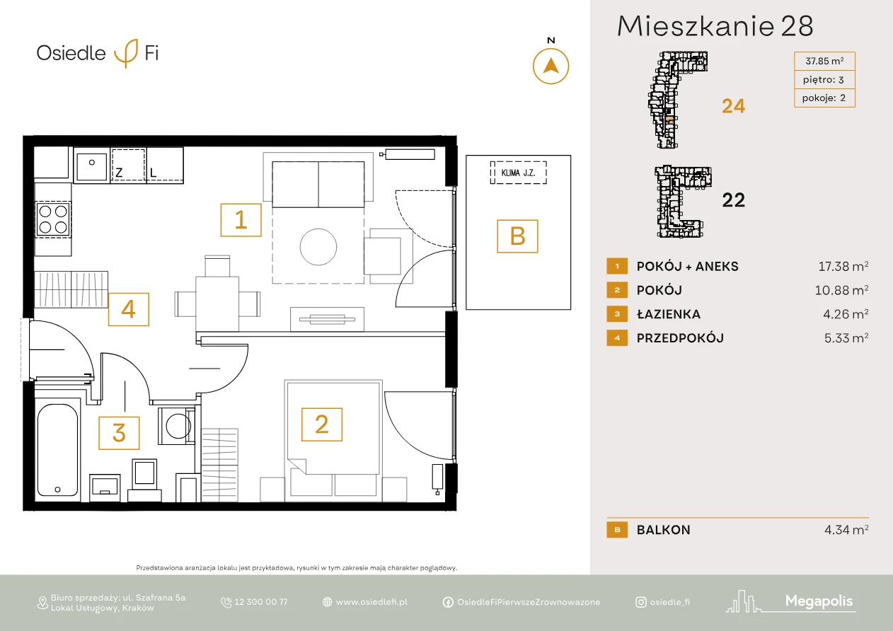 Rzut mieszkania 28