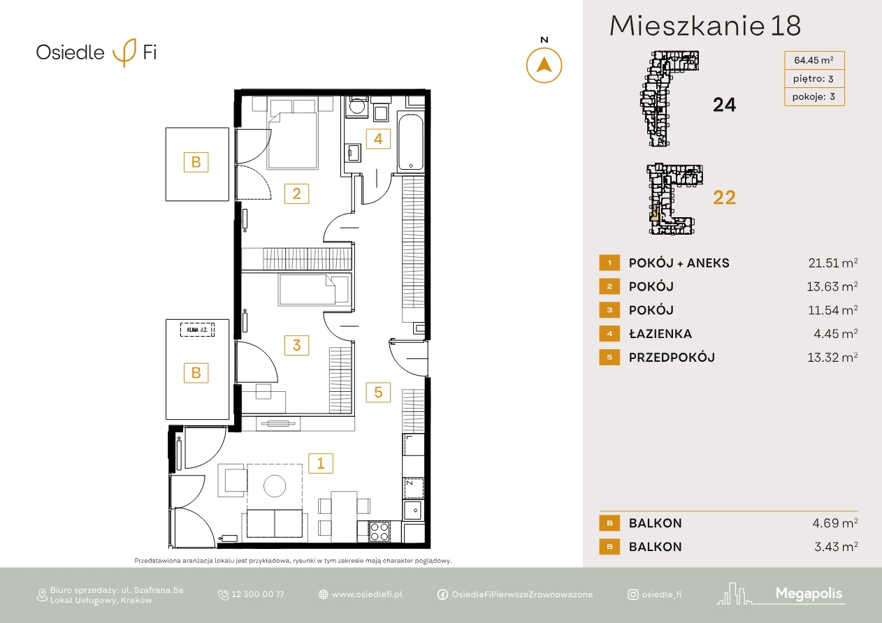 Rzut mieszkania 18