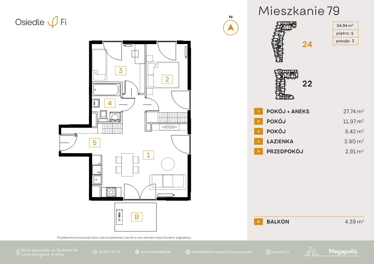 Rzut mieszkania 79