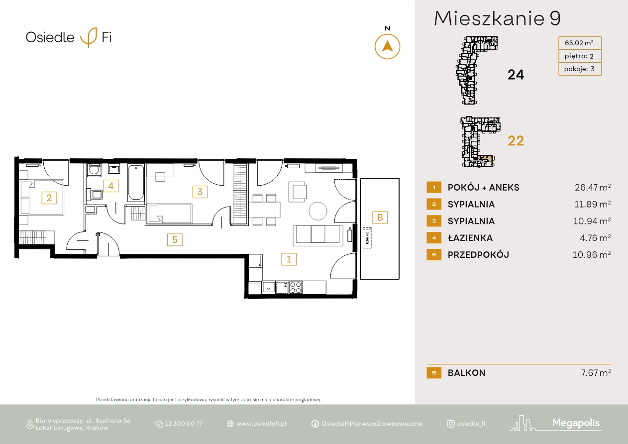 Rzut mieszkania 9