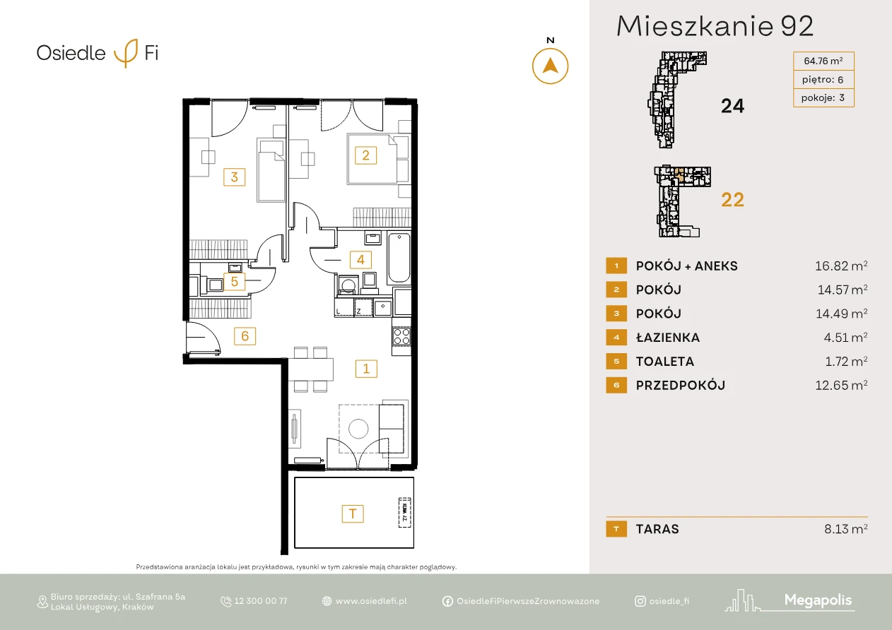 Rzut mieszkania 92