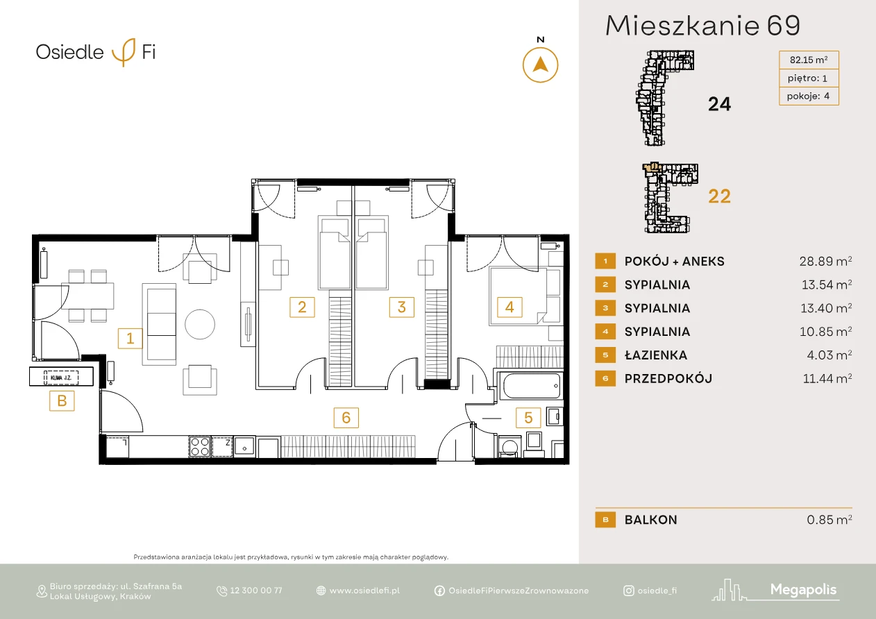 Rzut mieszkania 69