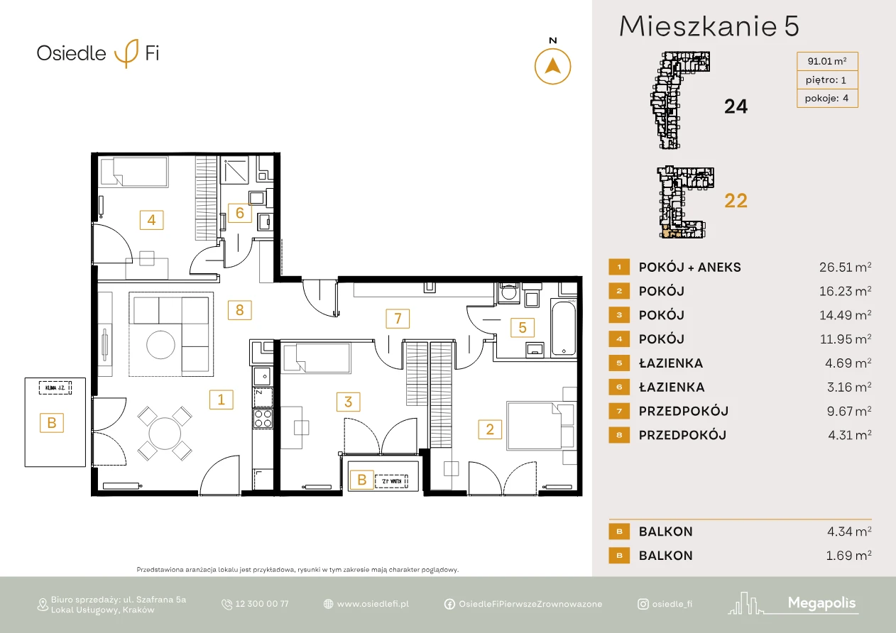 Rzut mieszkania 5