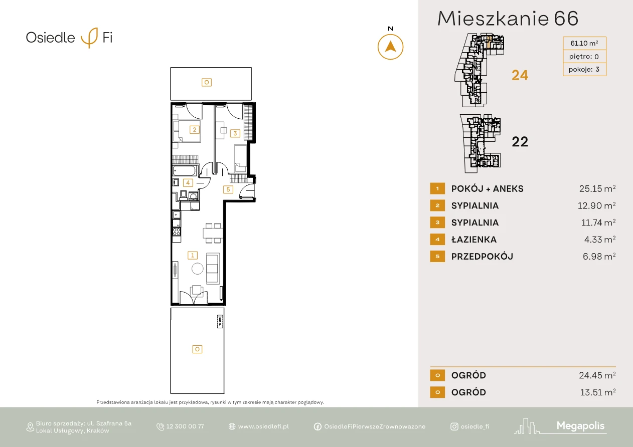 Rzut mieszkania 66