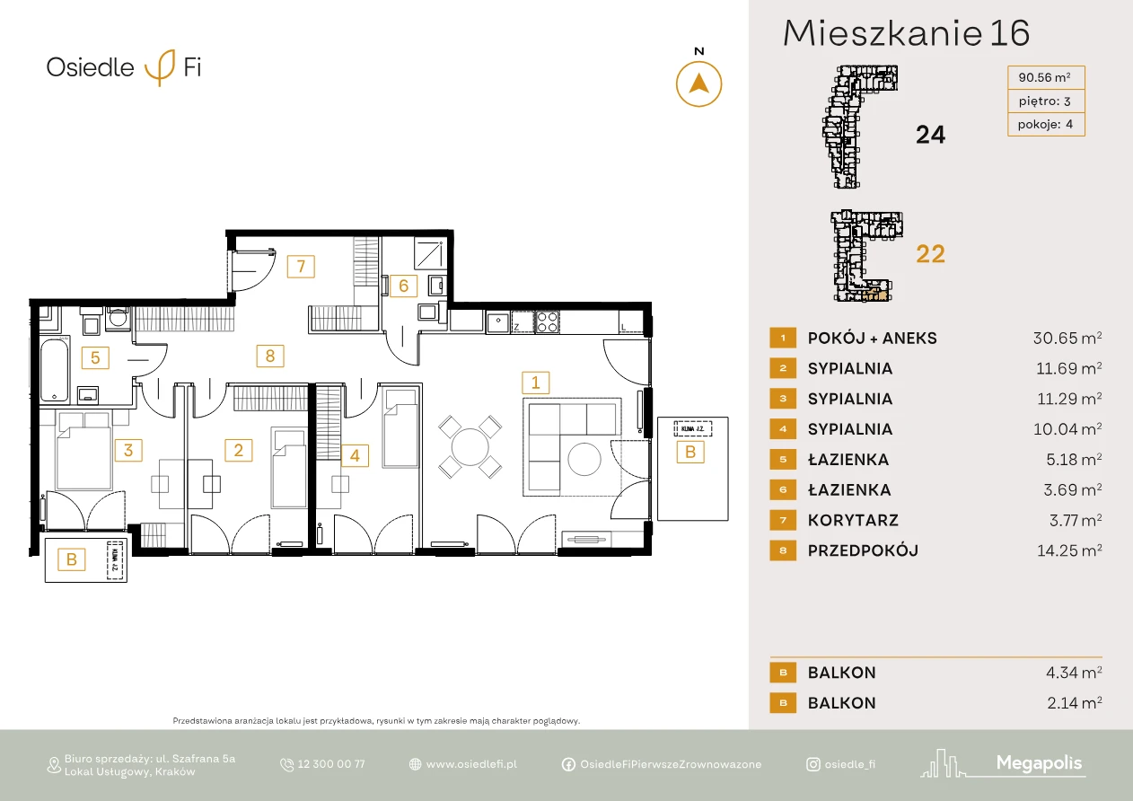 Rzut mieszkania 16