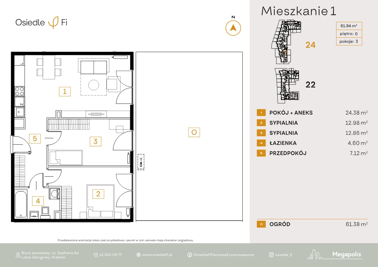Rzut mieszkania 1