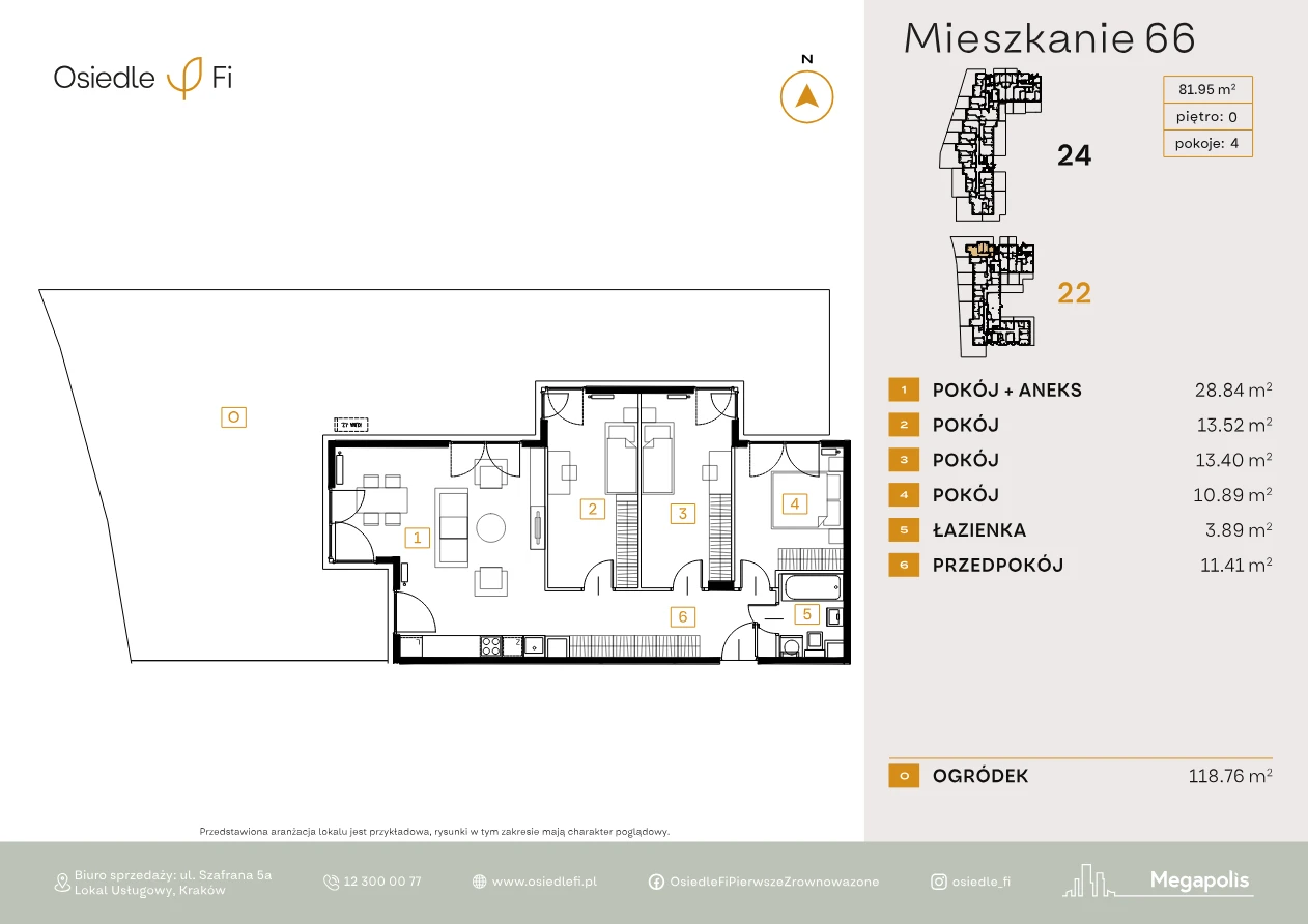 Rzut mieszkania 66