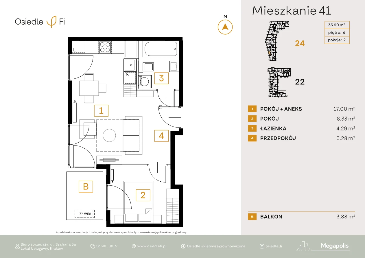 Rzut mieszkania 41