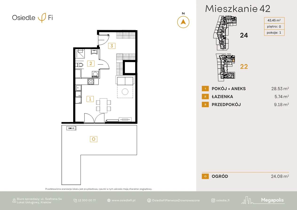 Rzut mieszkania 42