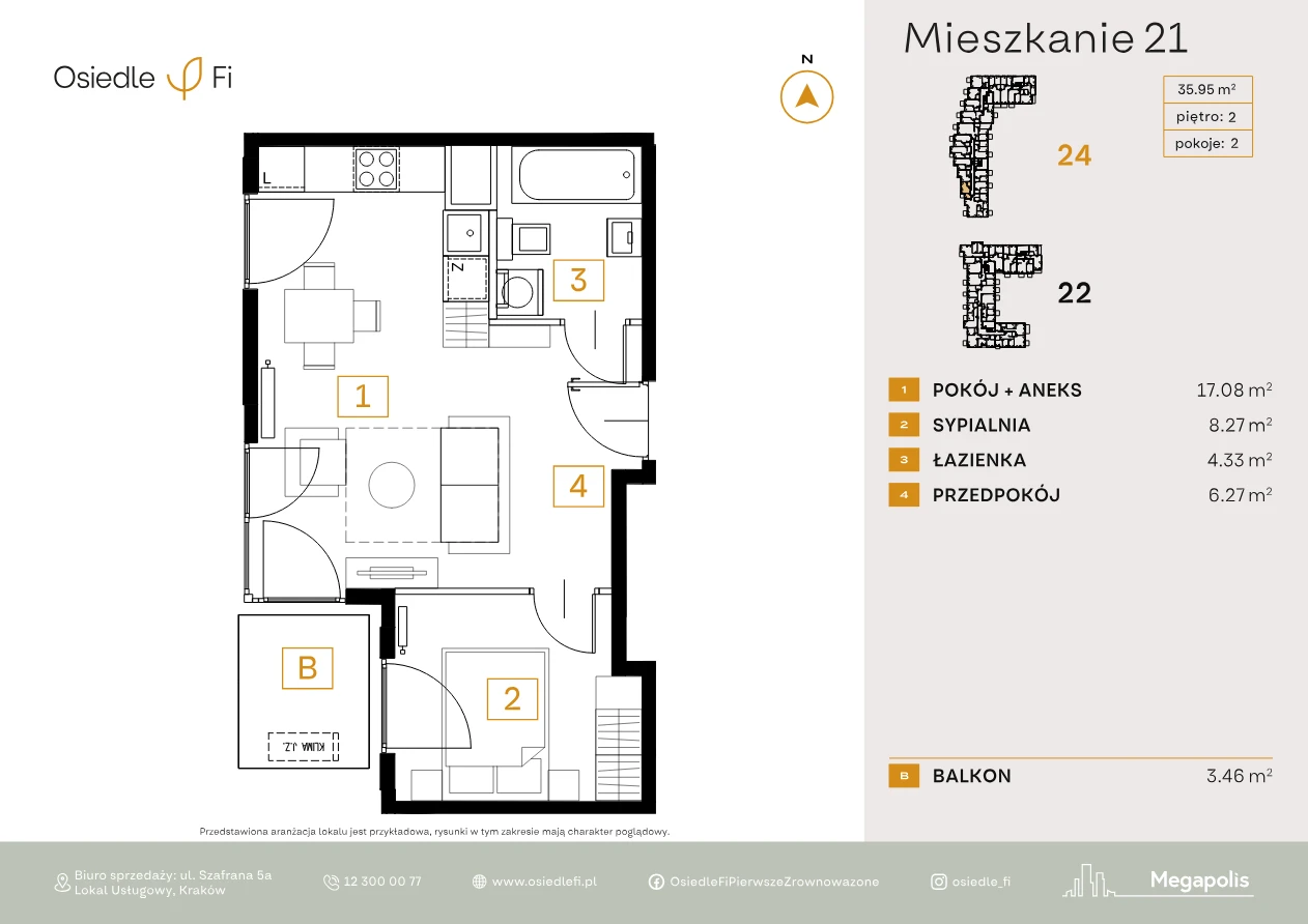 Rzut mieszkania 21