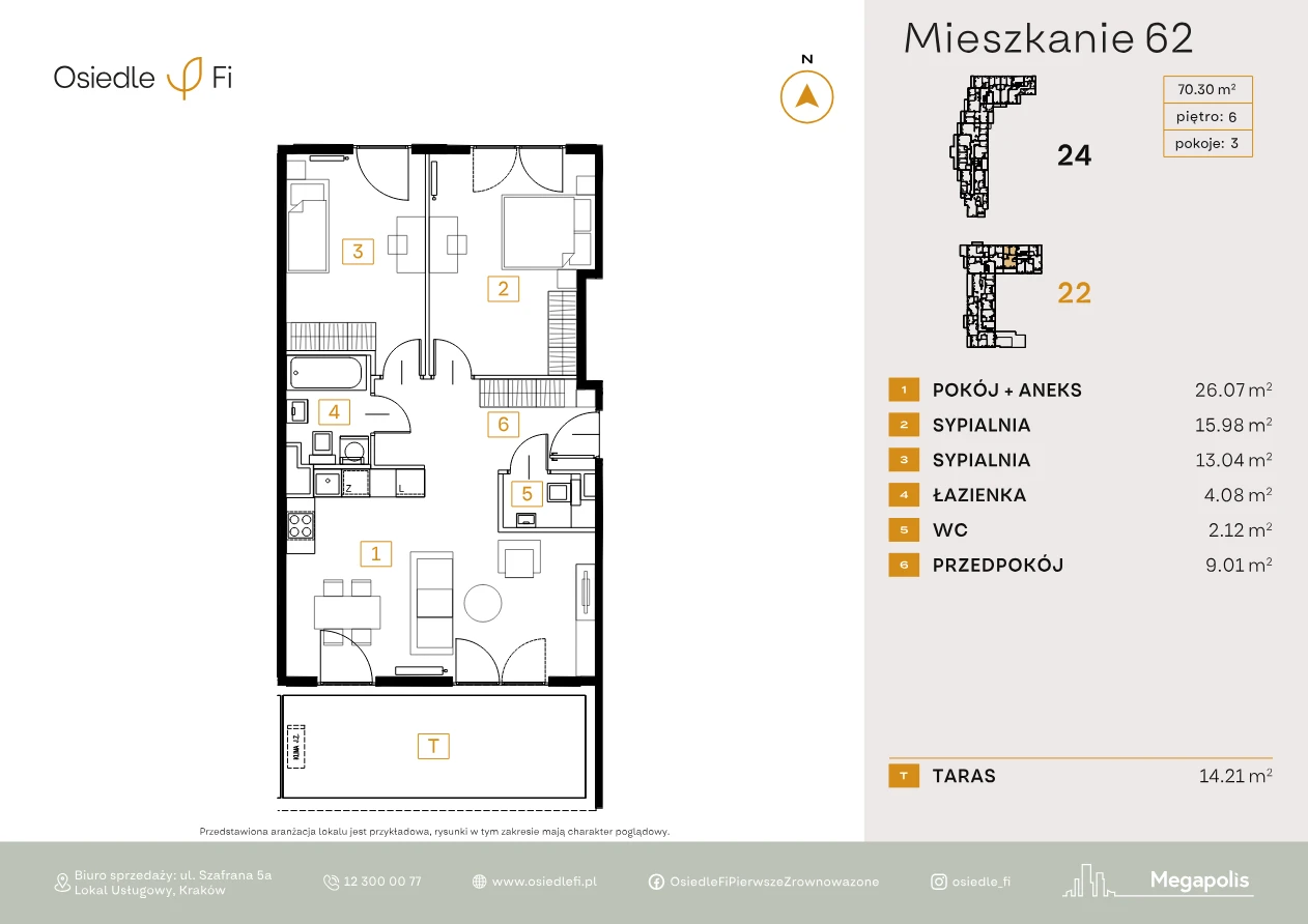 Rzut mieszkania 62