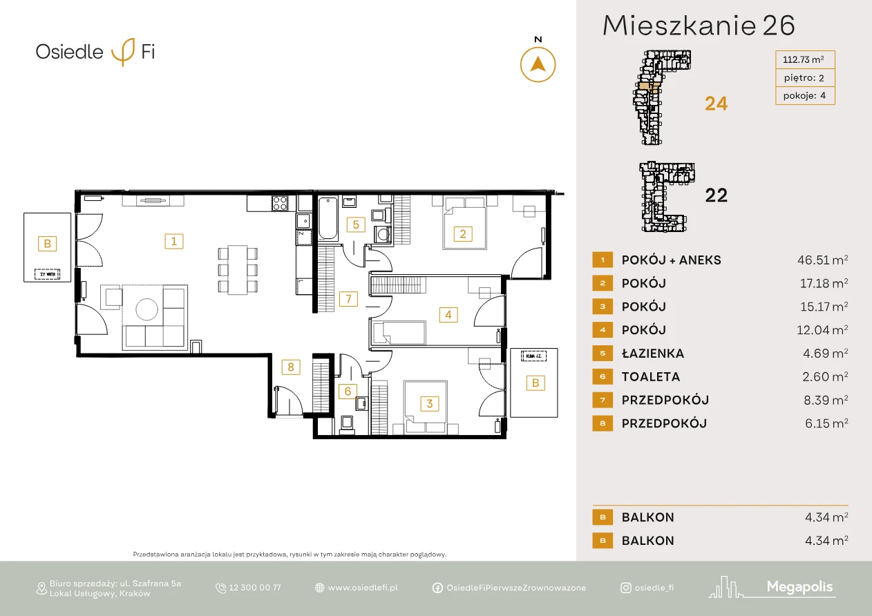 Rzut mieszkania 26