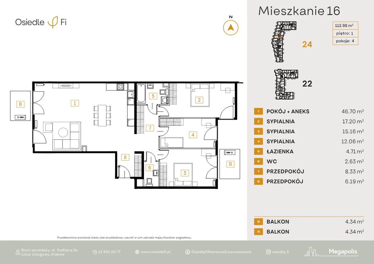 Rzut mieszkania 16