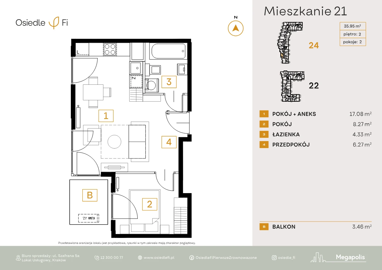 Rzut mieszkania 21