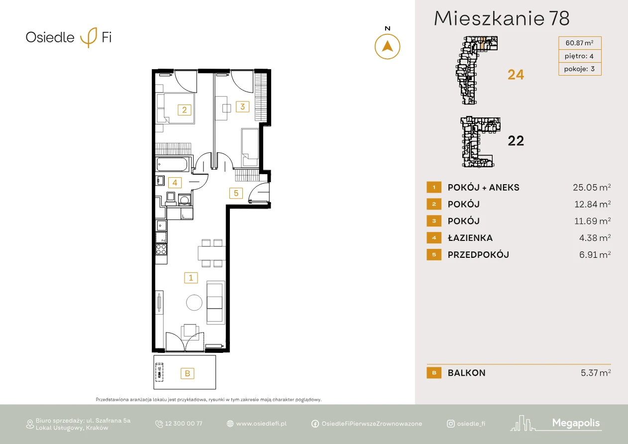 Rzut mieszkania 78