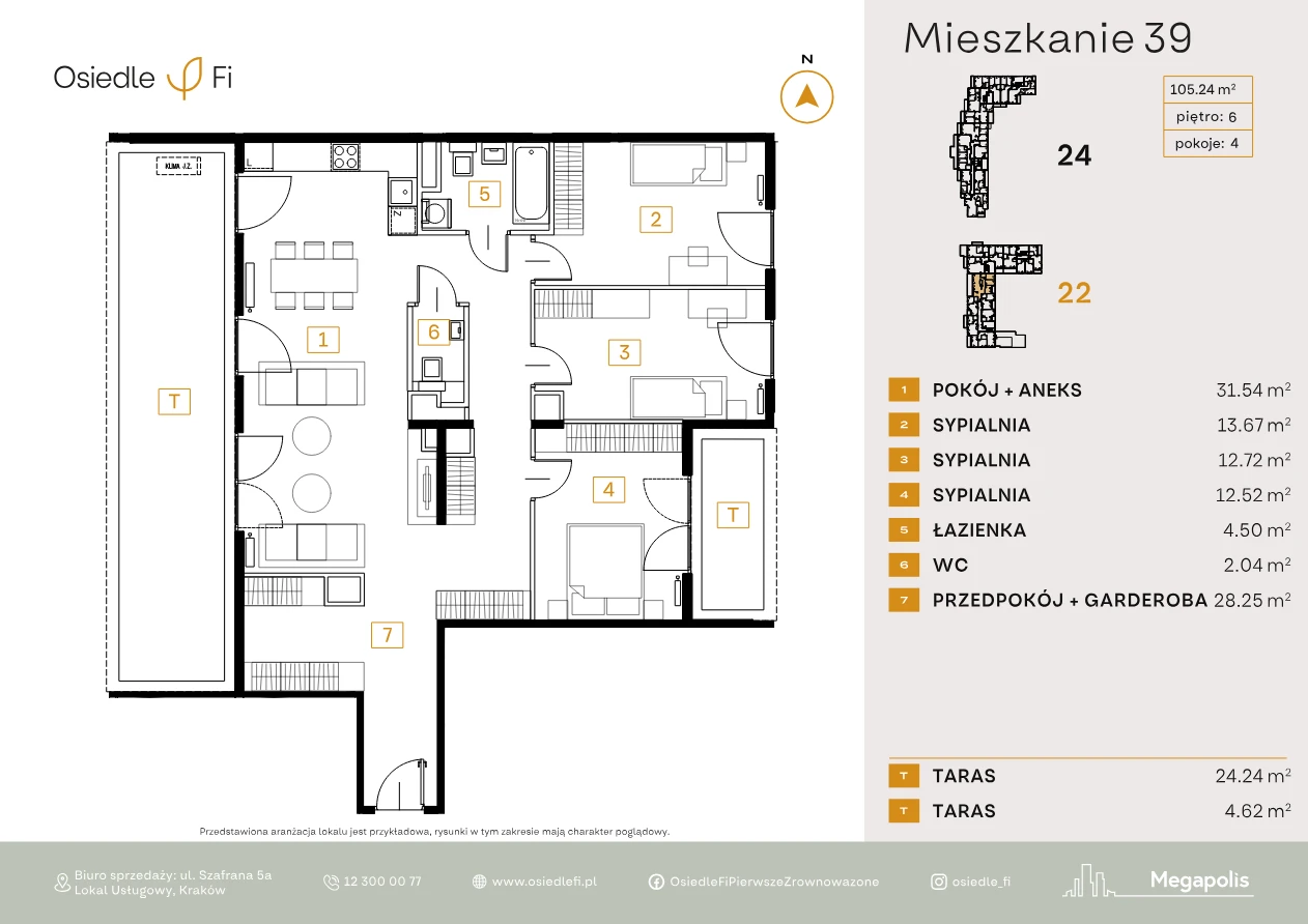 Rzut mieszkania 39