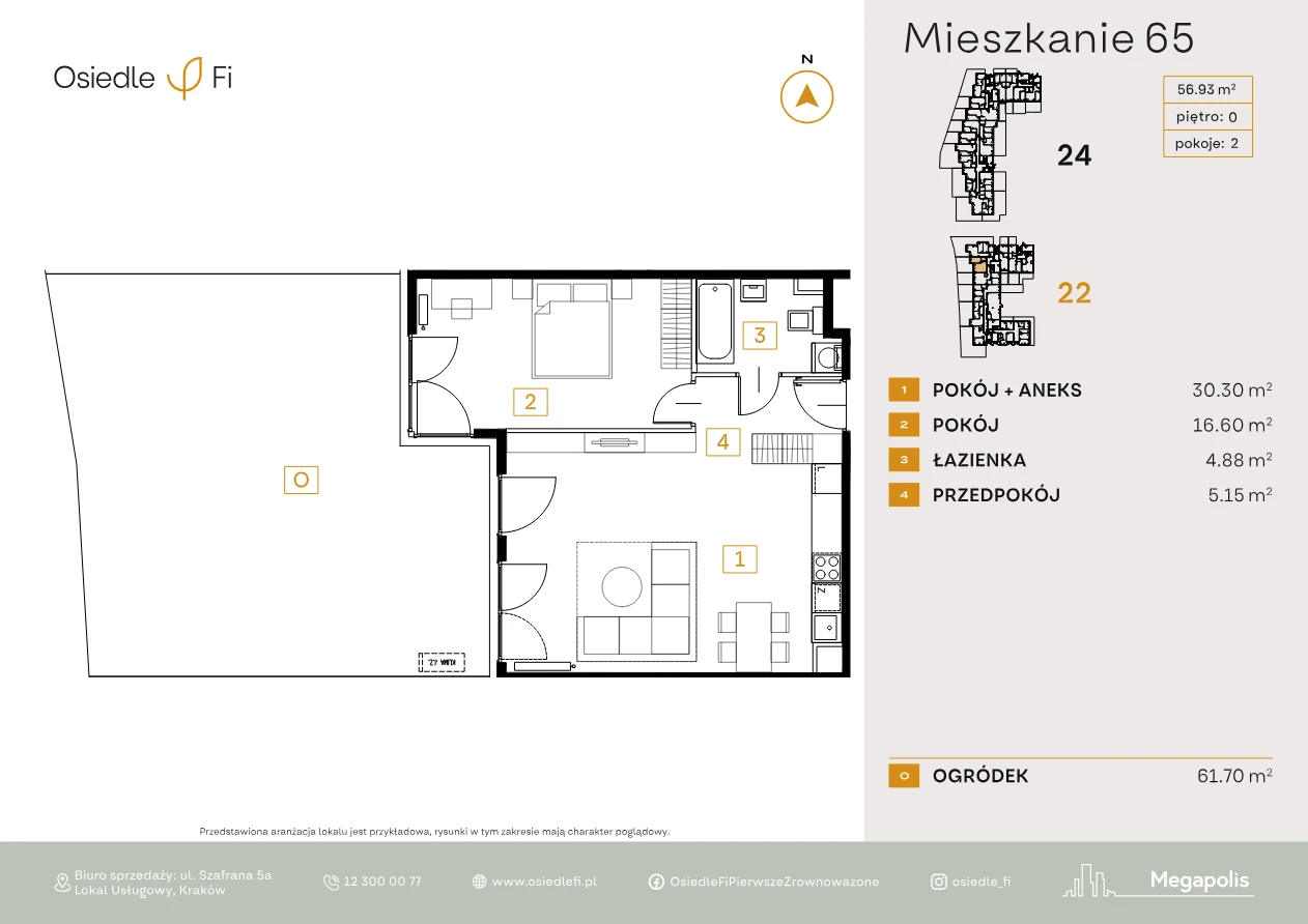 Rzut mieszkania 65