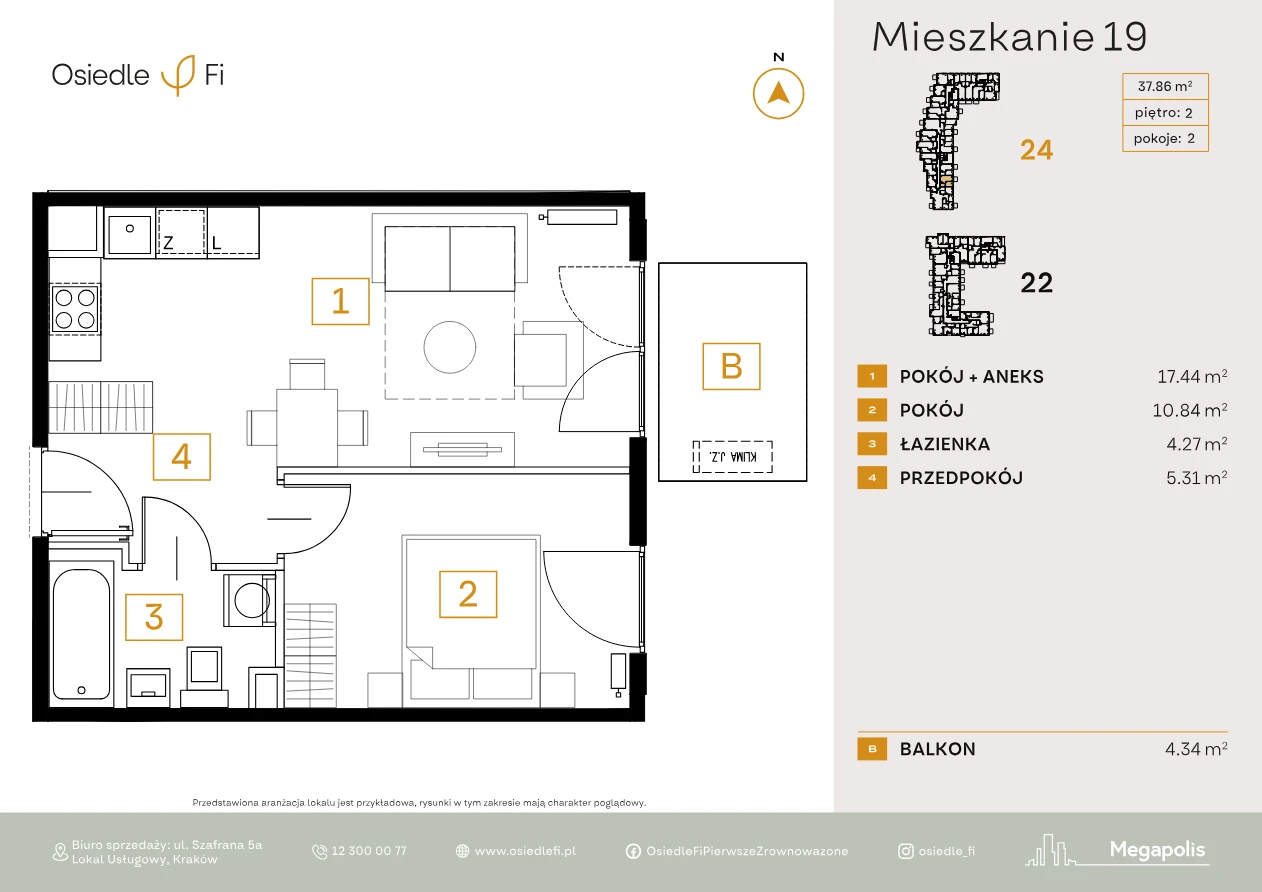 Rzut mieszkania 19