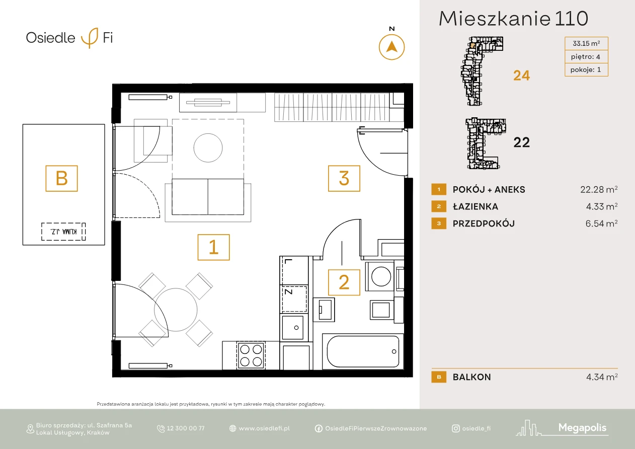 Rzut mieszkania 110