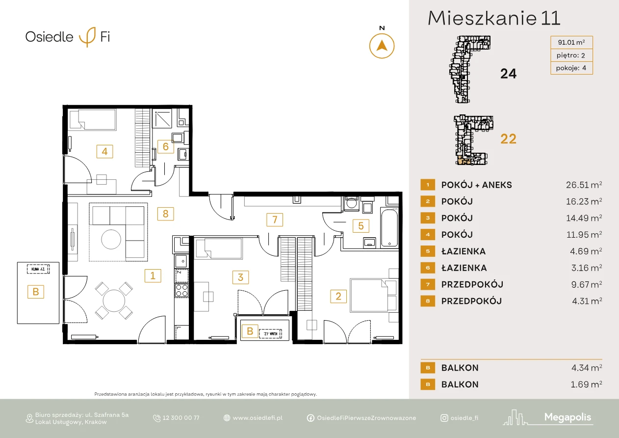 Rzut mieszkania 11