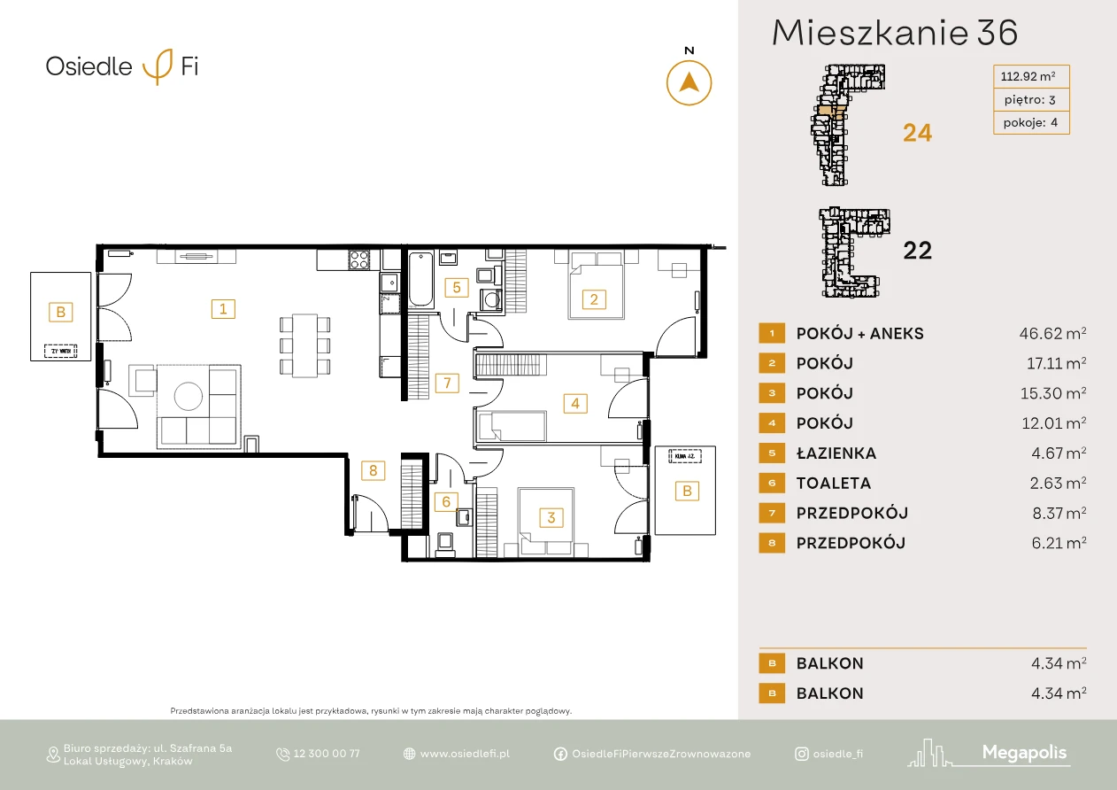 Rzut mieszkania 36