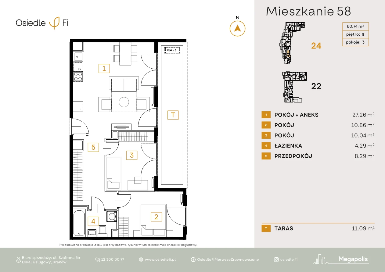 Rzut mieszkania 58