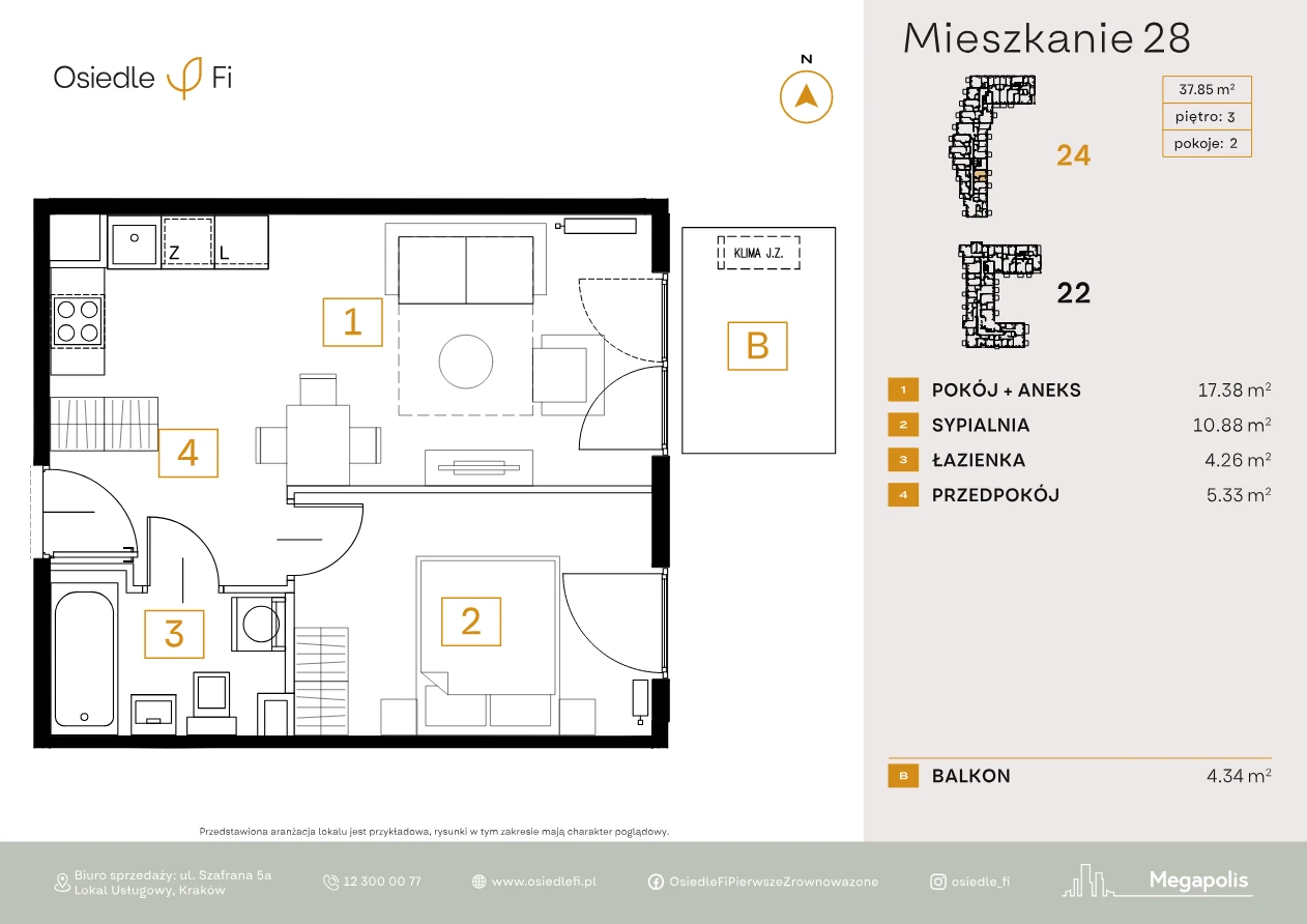Rzut mieszkania 28