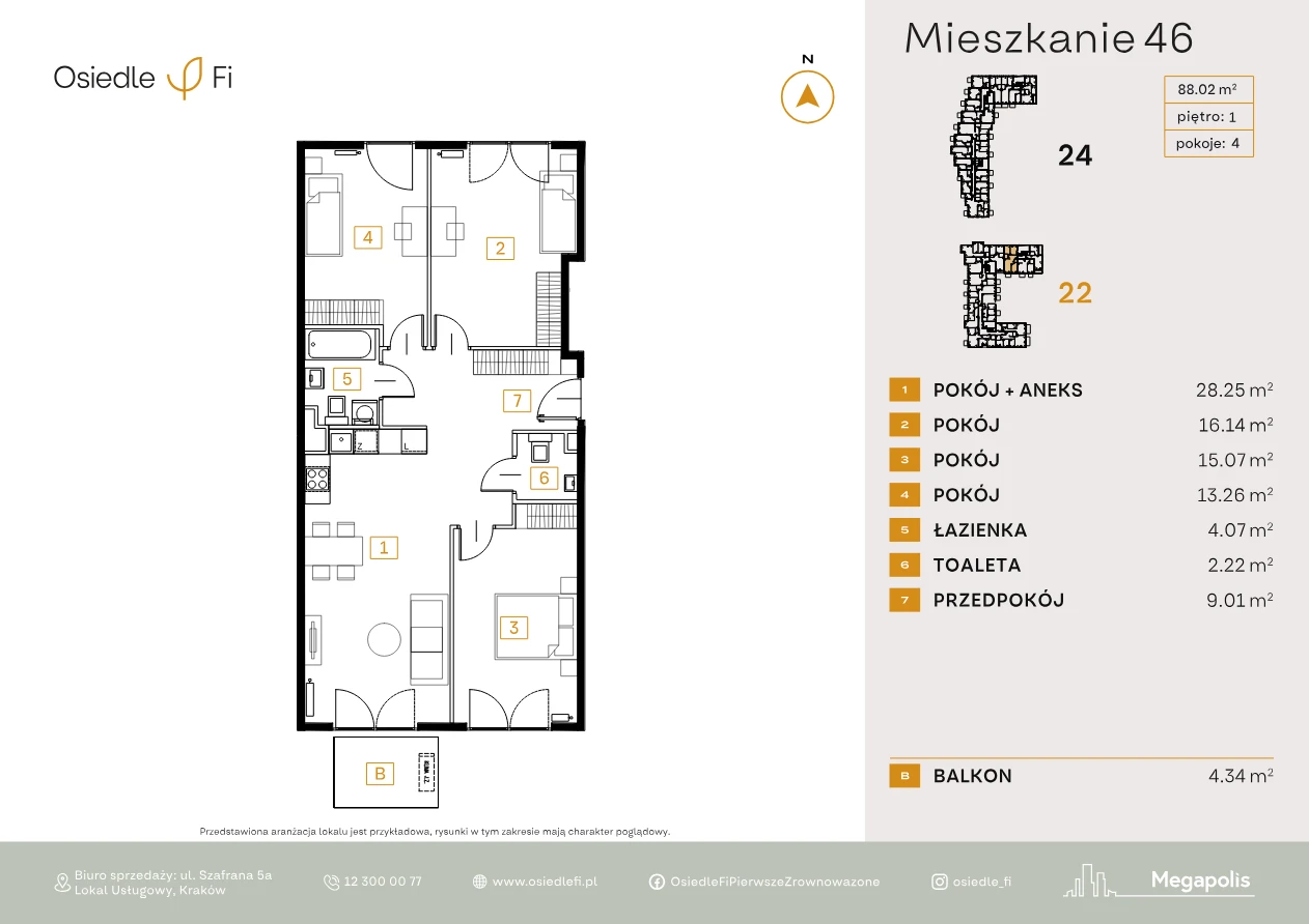 Rzut mieszkania 46