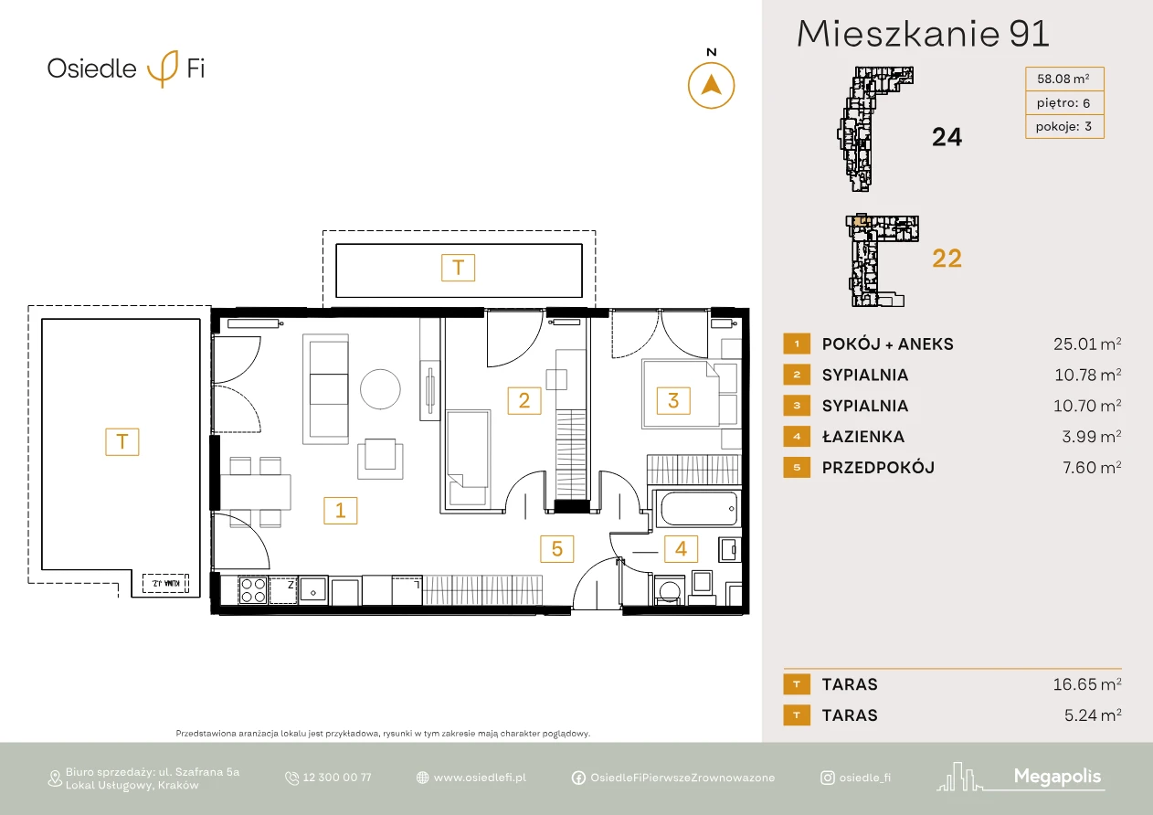 Rzut mieszkania 91