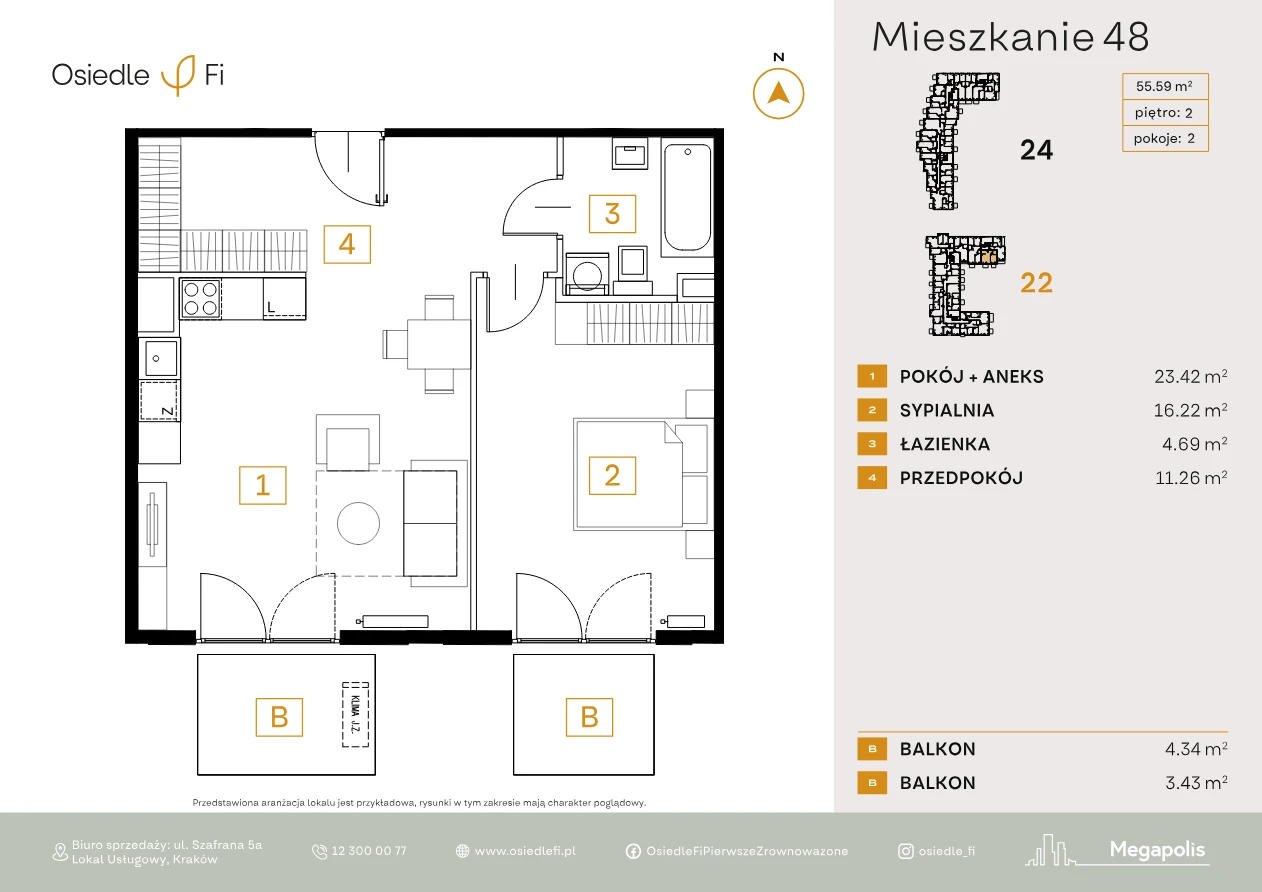 Rzut mieszkania 48